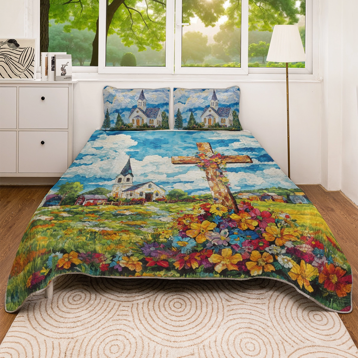 Shineful All Season Quilt 3-Piece Set - Faith's Embrace