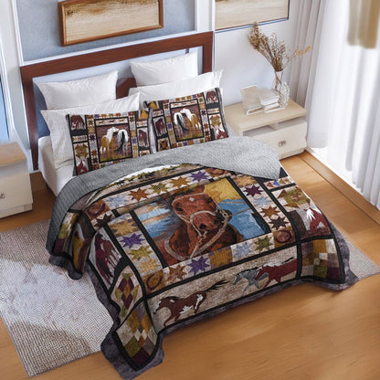 Shineful All Season Quilt 3-Piece Set Wild Spirit