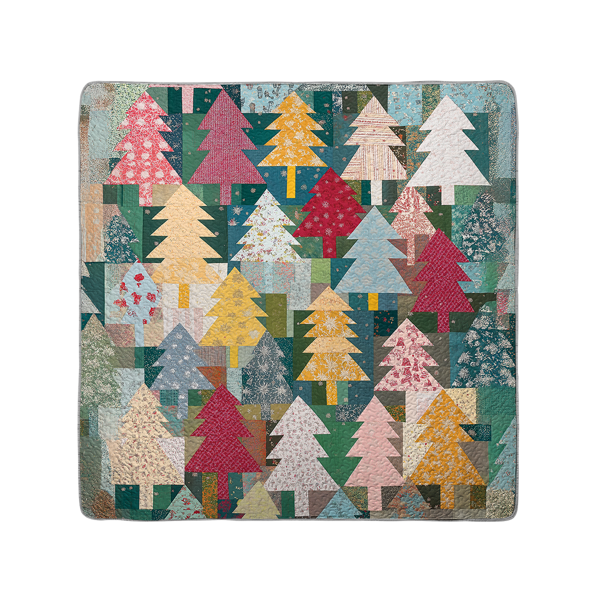 Shineful All Season Quilt 3-Piece Set Rustic Christmas Forest