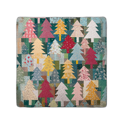 Shineful All Season Quilt 3-Piece Set Rustic Christmas Forest