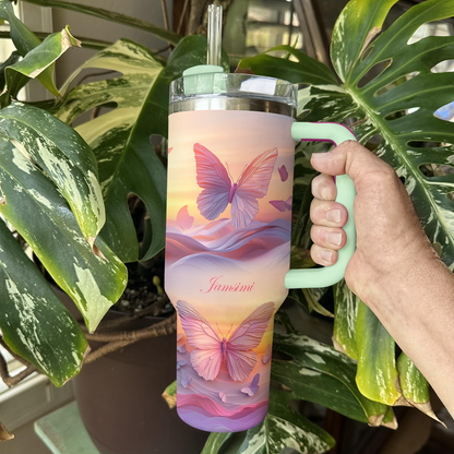 Shineful Tumbler Personalized Soulful Butterfly