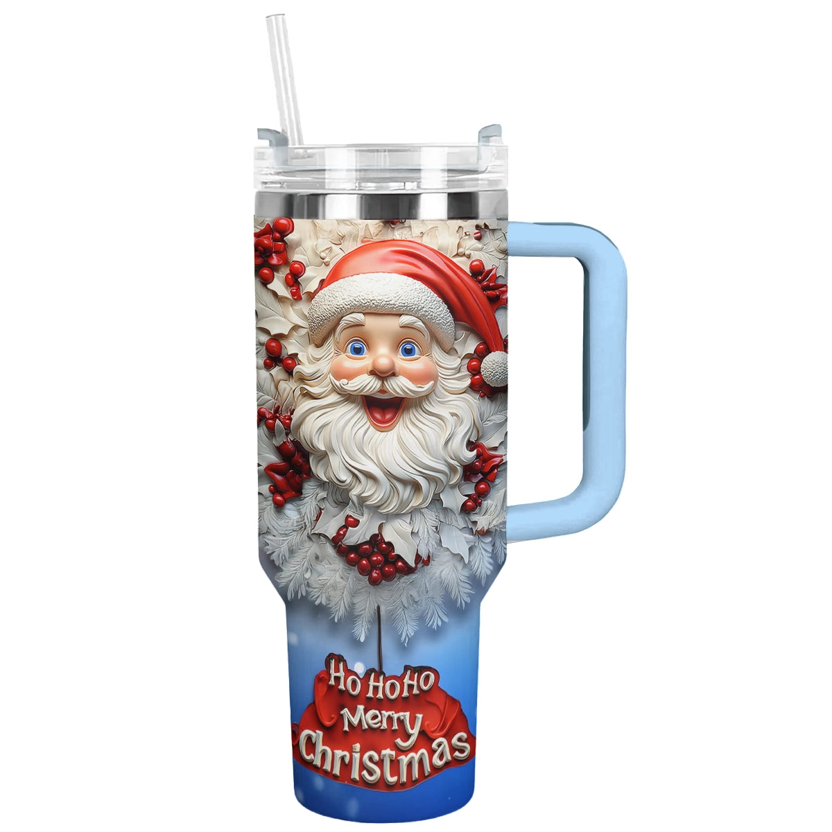 Shineful Glossy Tumbler Santa's Merry Christmas