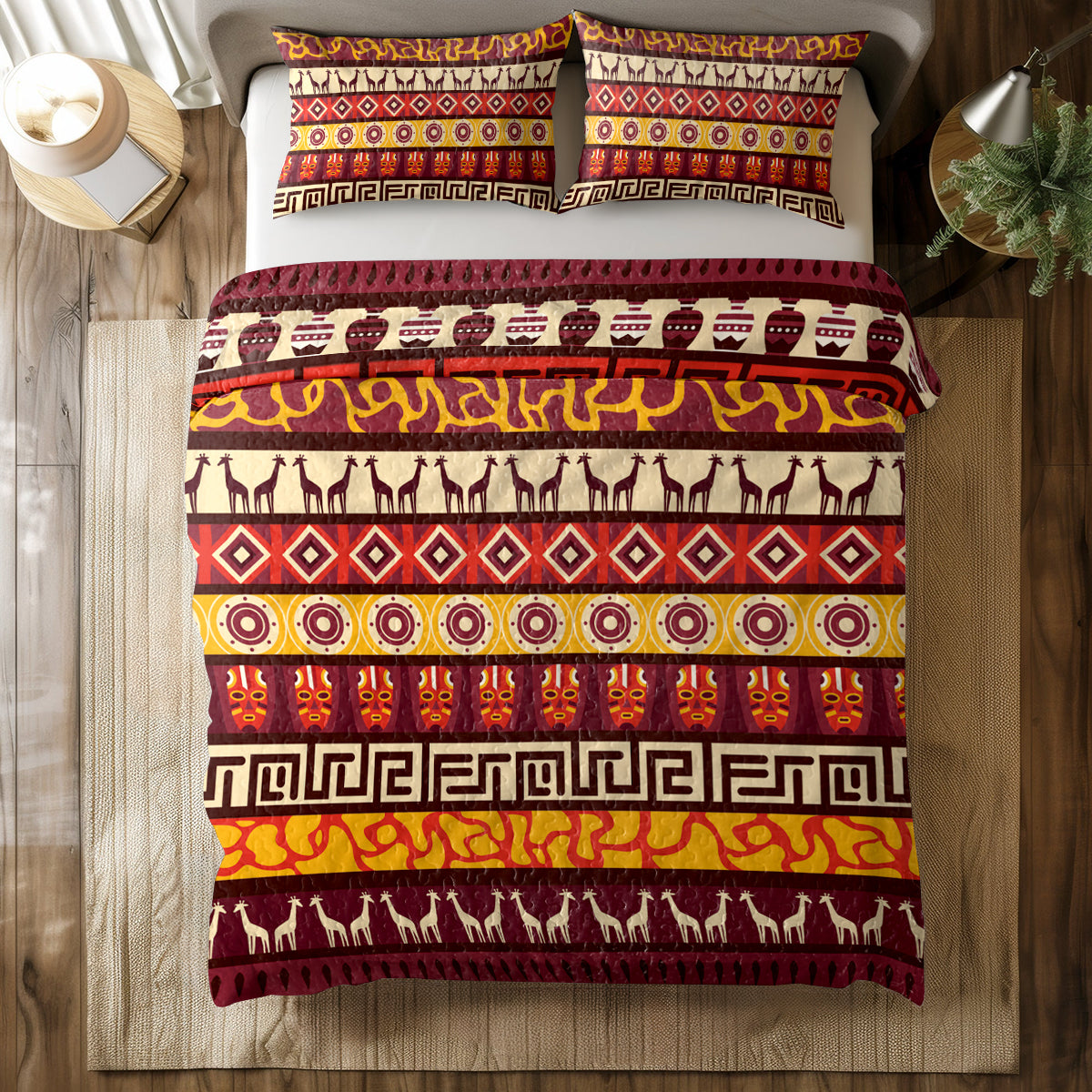 Shineful All Season Quilt 3-Piece Set Savanna Heritage