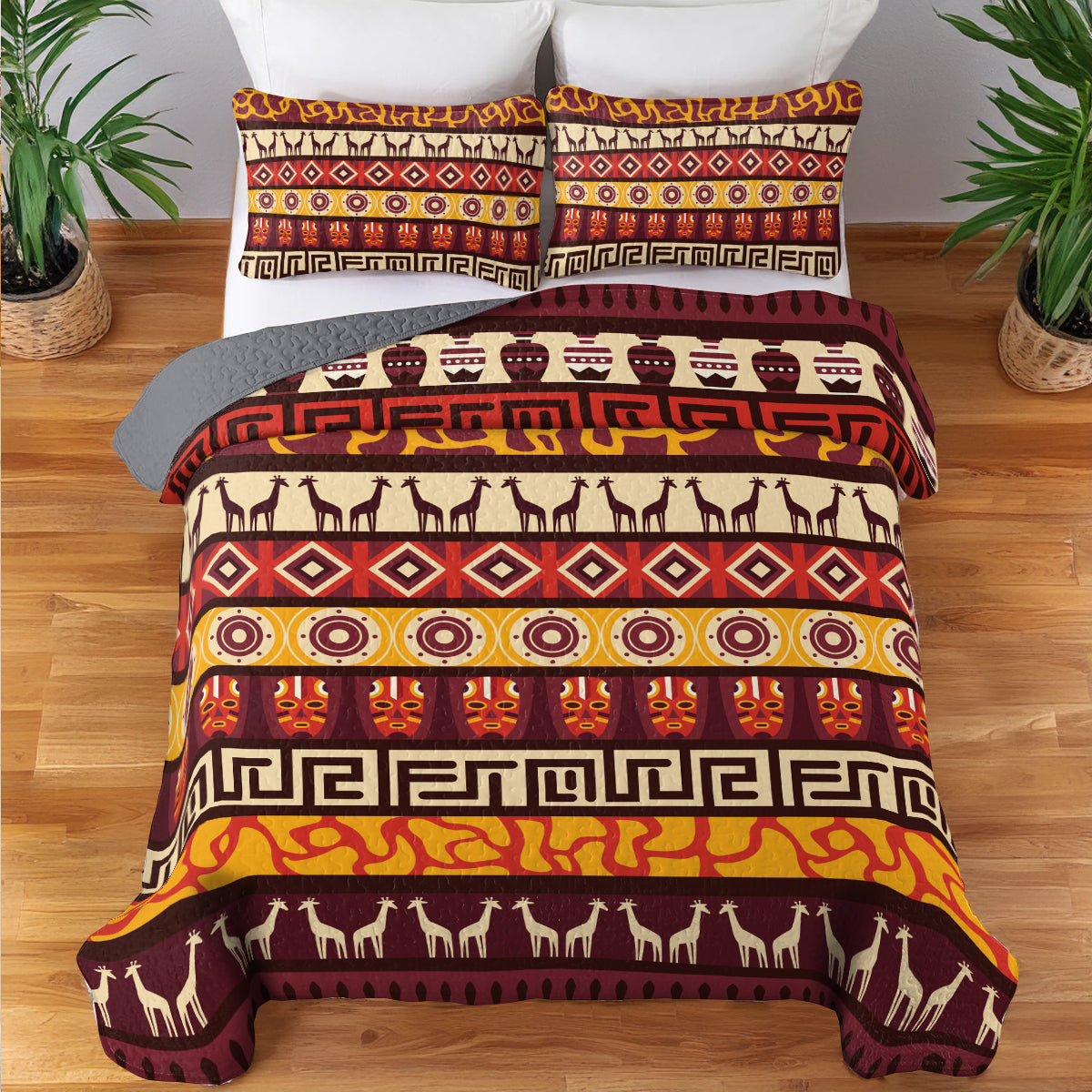 Shineful All Season Quilt 3-Piece Set Savanna Heritage