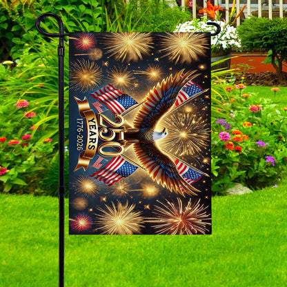 Shineful Gargen Flag 12" x 18" - 250 Years of the Republic