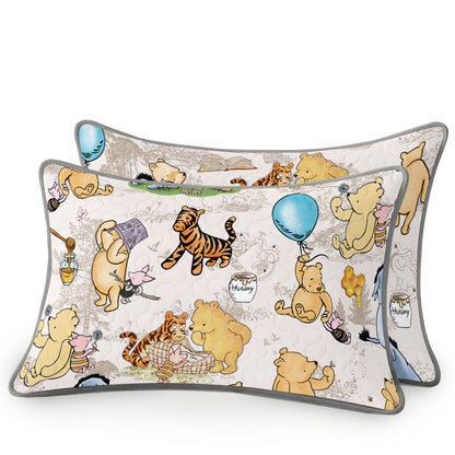 Shineful All Season Quilt 3-Piece Set Pooh Friends