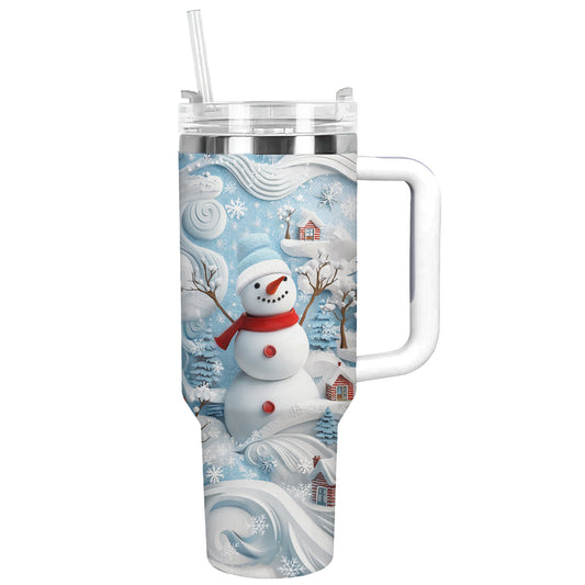 Shineful Tumbler Cheerful Christmas Snowman