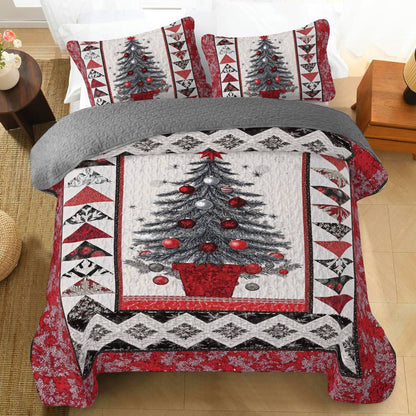 Shineful All Season Quilt 3-Piece Set Holiday Joy