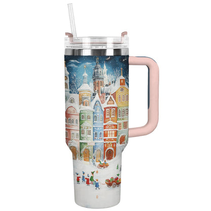 Shineful Tumbler Snowy Town