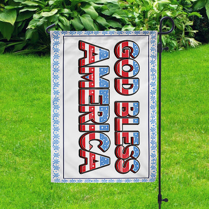 Shineful Gargen Flag 12" x 18" - God Bless America