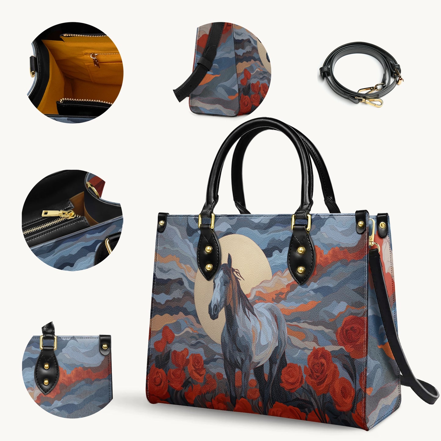 Shineful Leather Bag Moonlit Rose Stallion
