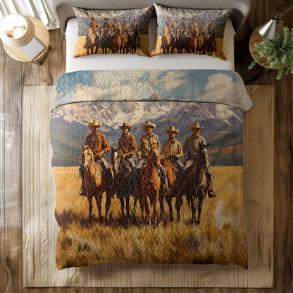 Shineful All Season Quilt 3-Piece Set Western Cowboy