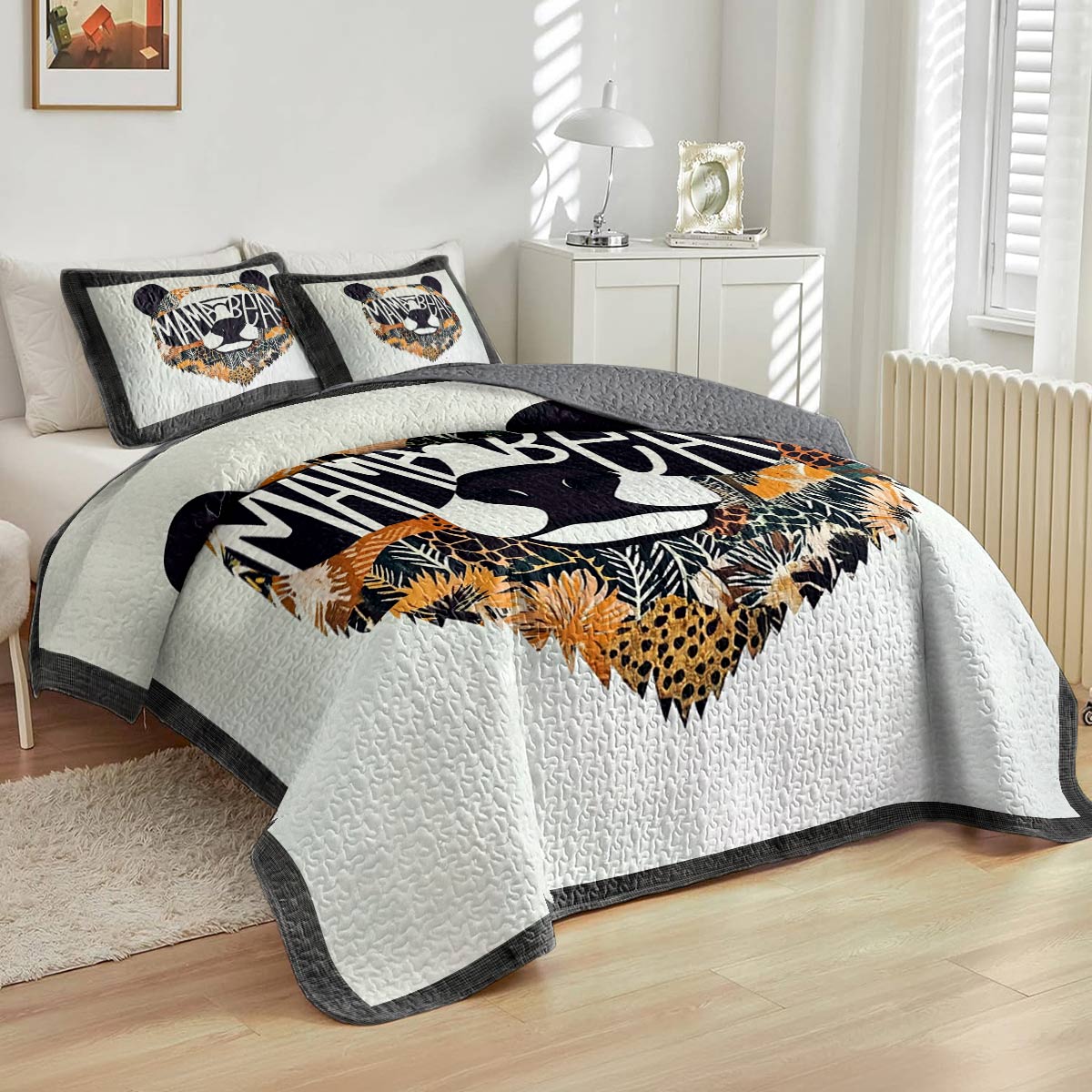 Shineful All Season Quilt 3-Piece Set Mama Bear