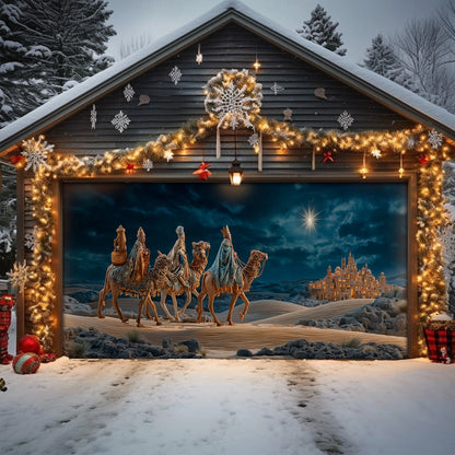 Shineful Garage Door Banner Decoration Star of Bethlehem Epiphany