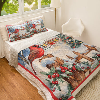 Shineful All Season Quilt 3-Piece Set Christmas Spirit