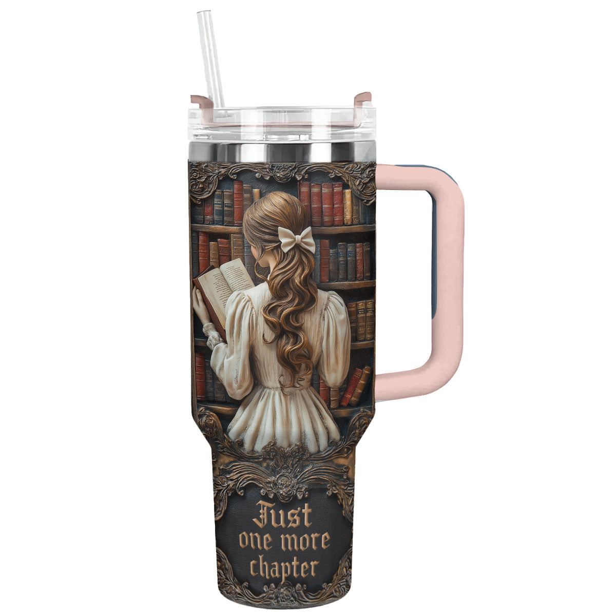Shineful Glossy Tumbler Book Lover's Retreat