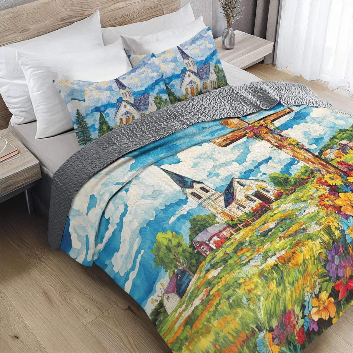 Shineful All Season Quilt 3-Piece Set - Faith's Embrace