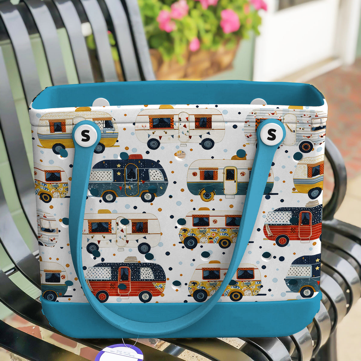 Shineful Beach Bag Vintage Camper