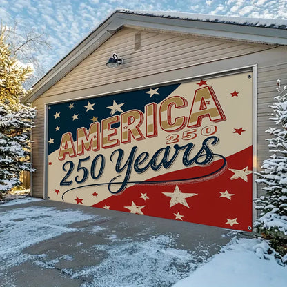 Shineful Garage Door Banner Decoration A Nation Built to Last