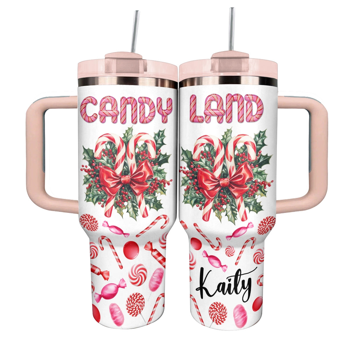 Shineful Glossy Tumbler Personalized Holiday Sweets