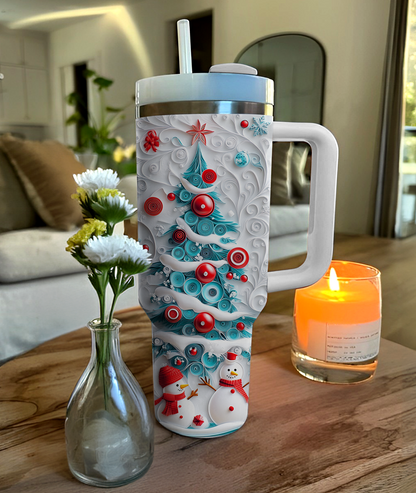 Shineful Tumbler Joyful Snowman Christmas