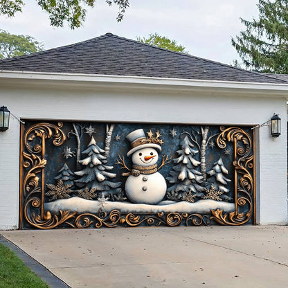 Shineful Garage Door Banner Decoration Winter Magic