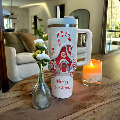 Shineful Tumbler Christmas Whimsical House