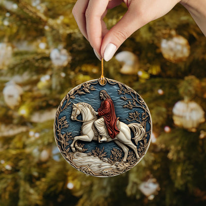 Shineful 2D Acrylic Ornament - Triumphant Savior on White Steed