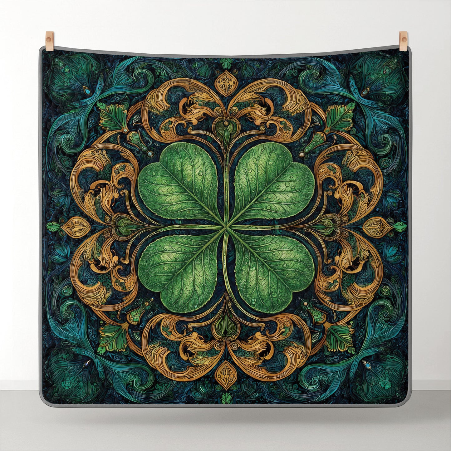 Shineful All Season Quilt 3-Piece Set Celtic Emerald