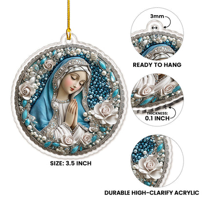 Shineful 2D Acrylic Ornament Mary’s Blue Rose