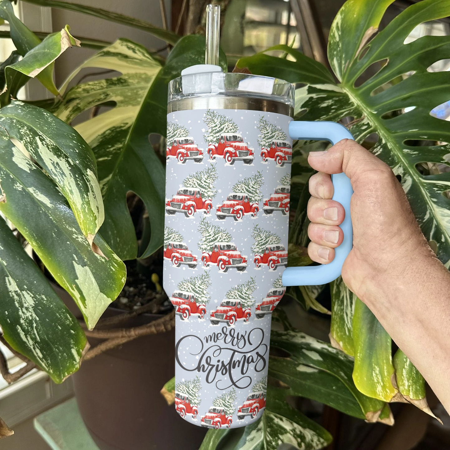 Shineful Tumbler Christmas Truck