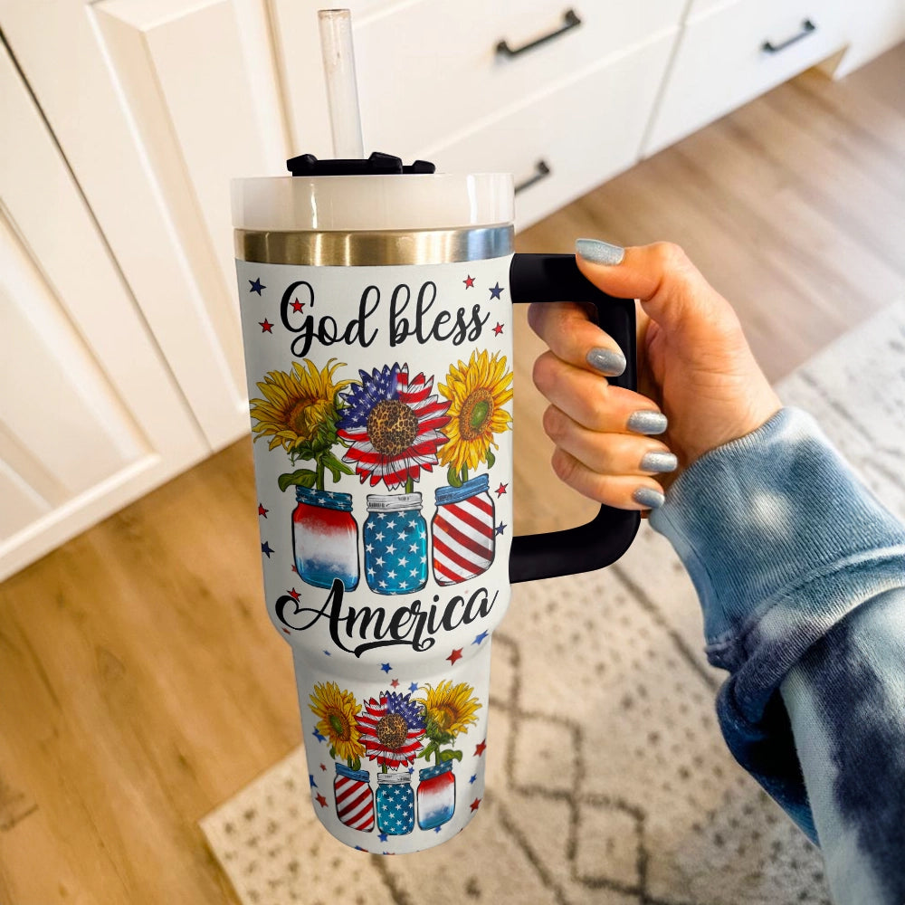 Shineful Tumbler America Sunflower