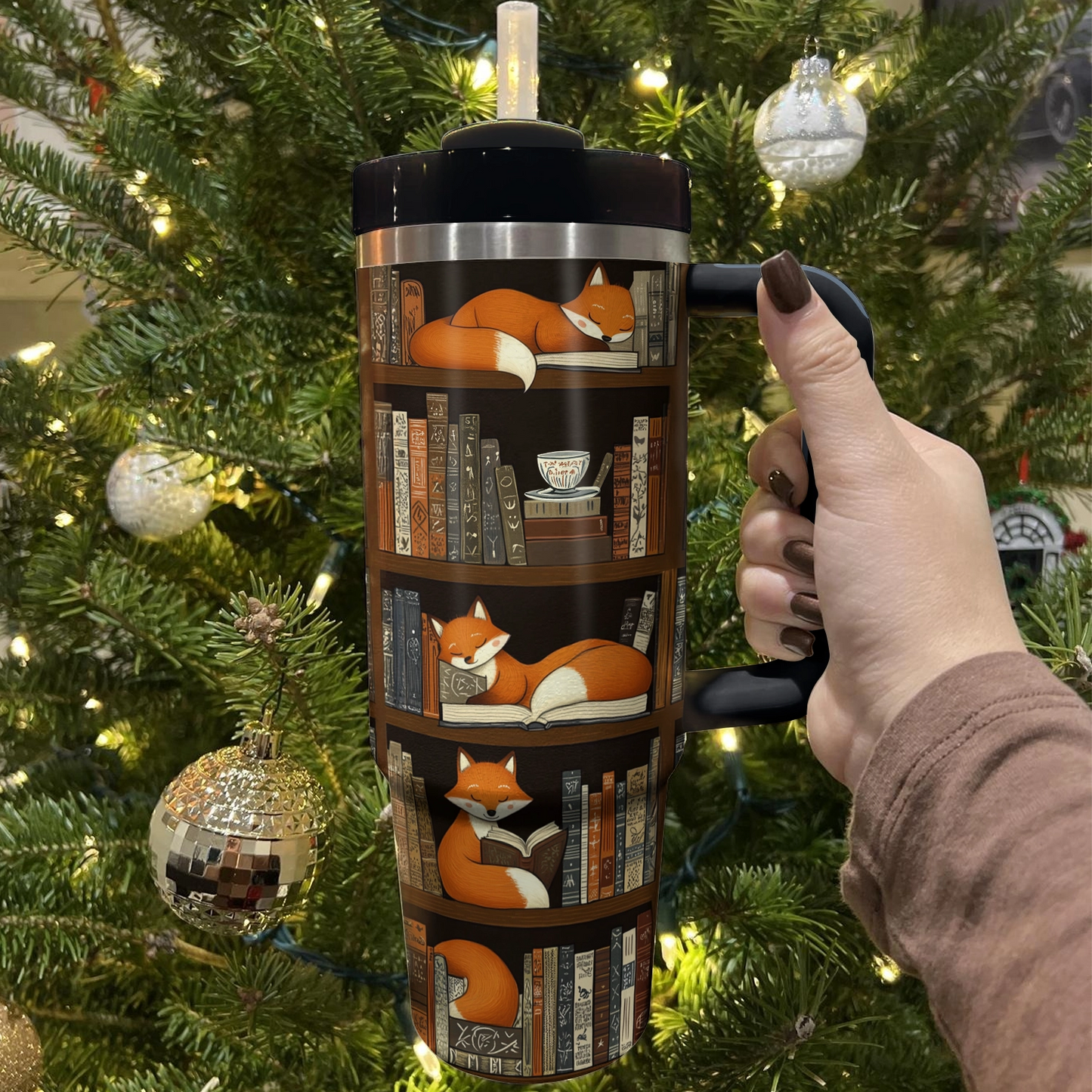 Shineful Tumbler Fox and Book