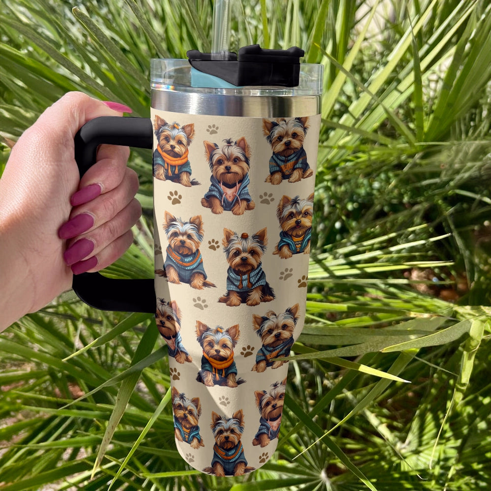 Shineful Tumbler Cute Yorkie Puppy