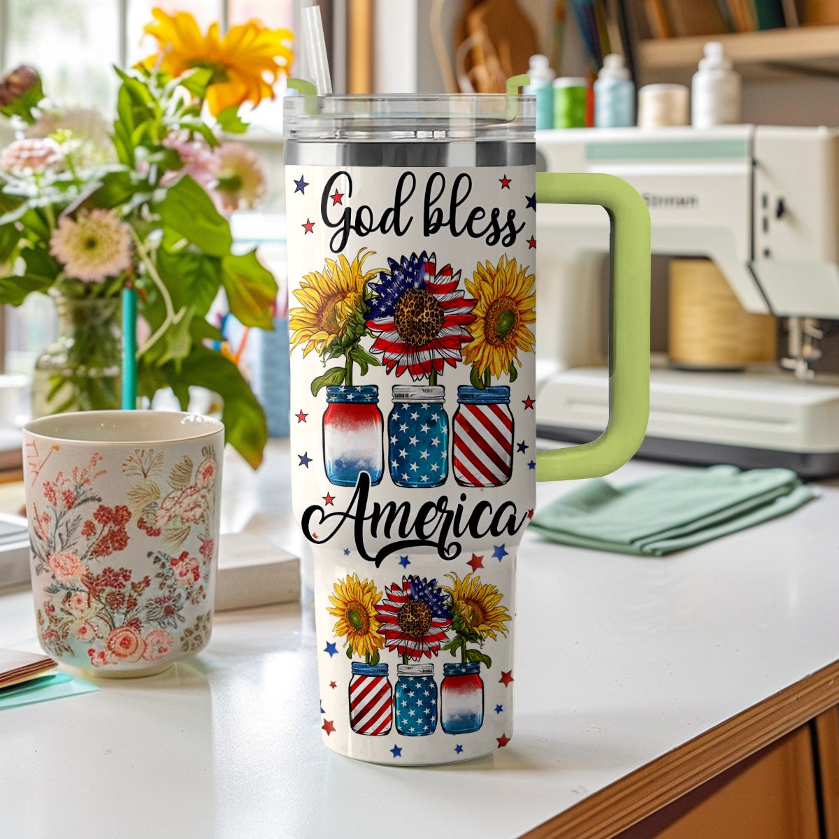 Shineful Tumbler America Sunflower