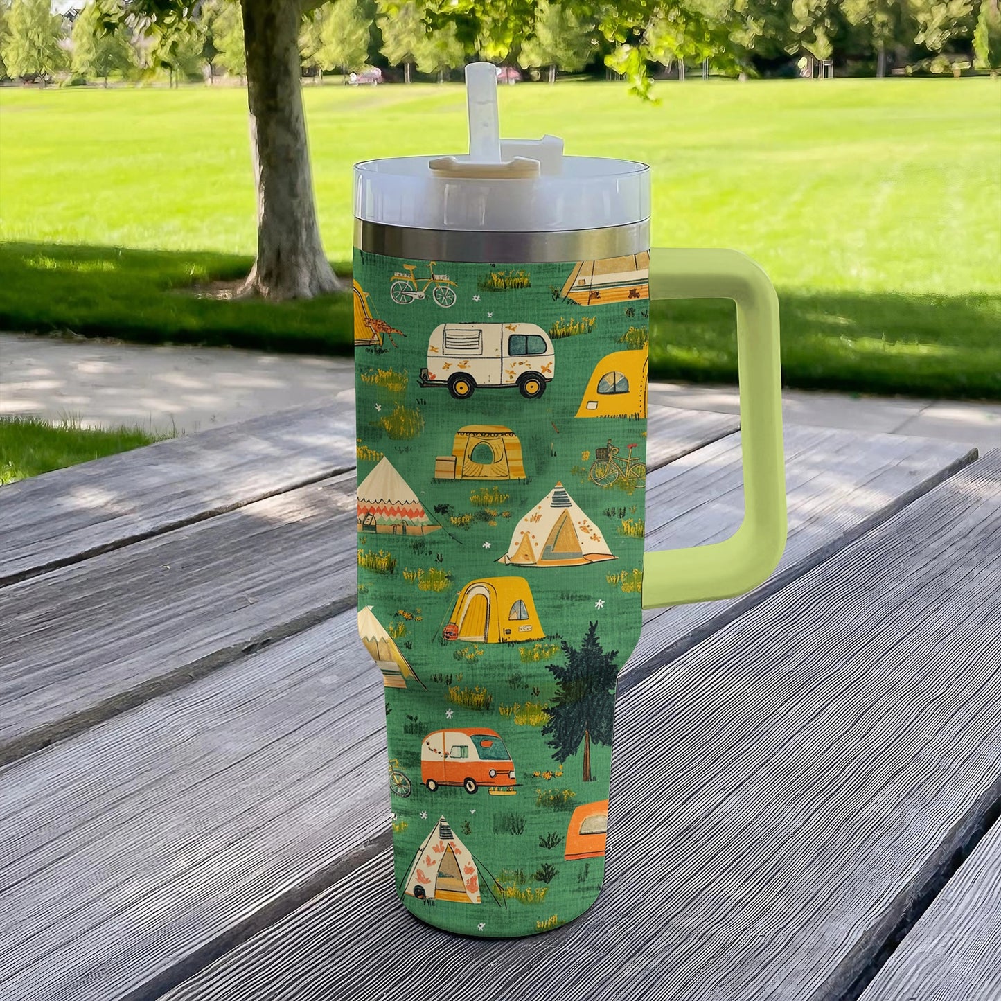 Shineful Tumbler Camper's Joy