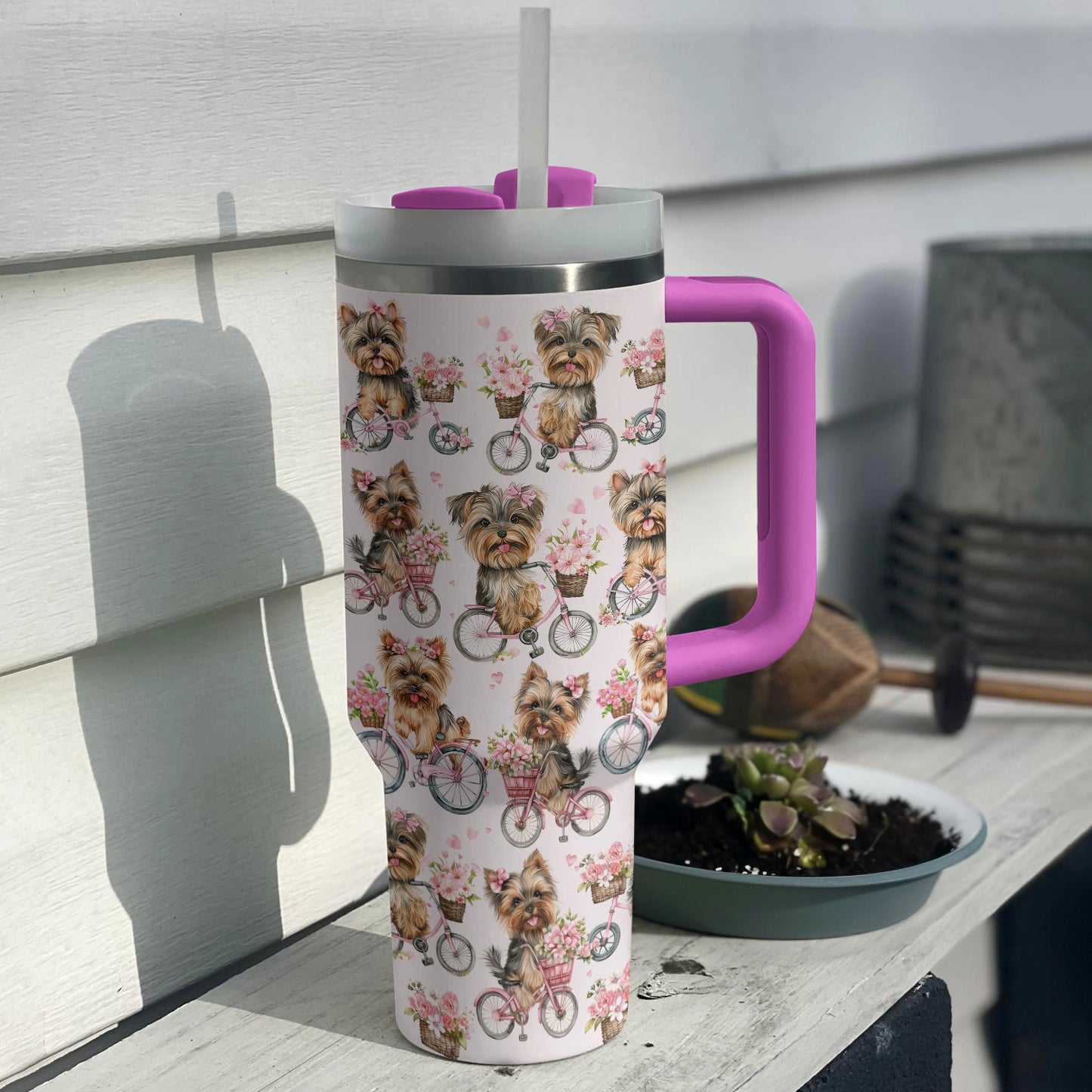 Shineful Tumbler Cute Yorkie