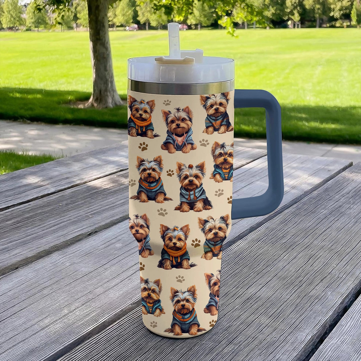 Shineful Tumbler Cute Yorkie Puppy