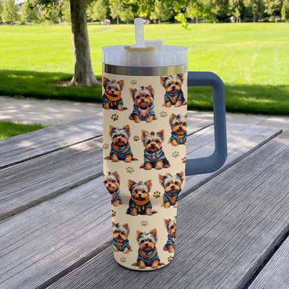 Shineful Tumbler Cute Yorkie Puppy