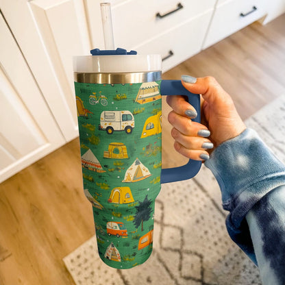 Shineful Tumbler Camper's Joy