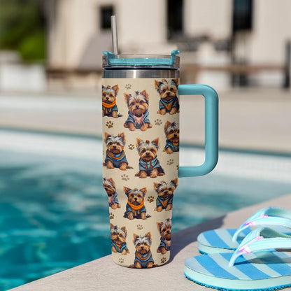 Shineful Tumbler Cute Yorkie Puppy