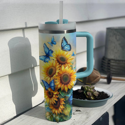 Shineful Tumbler Butterfly Sunflower