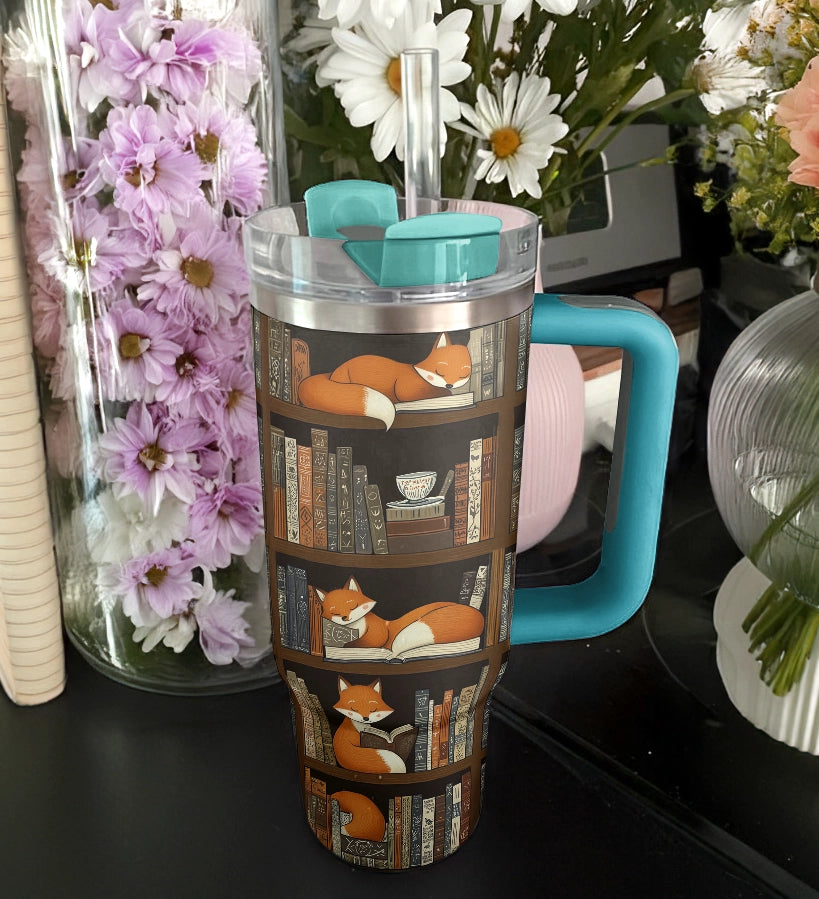 Shineful Tumbler Fox and Book
