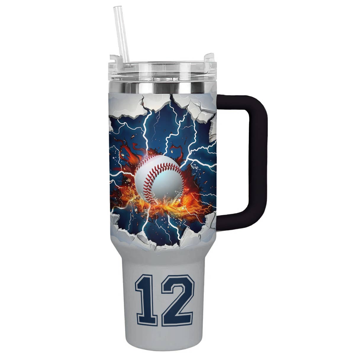Shineful Personalized Tumbler Broken Baseball