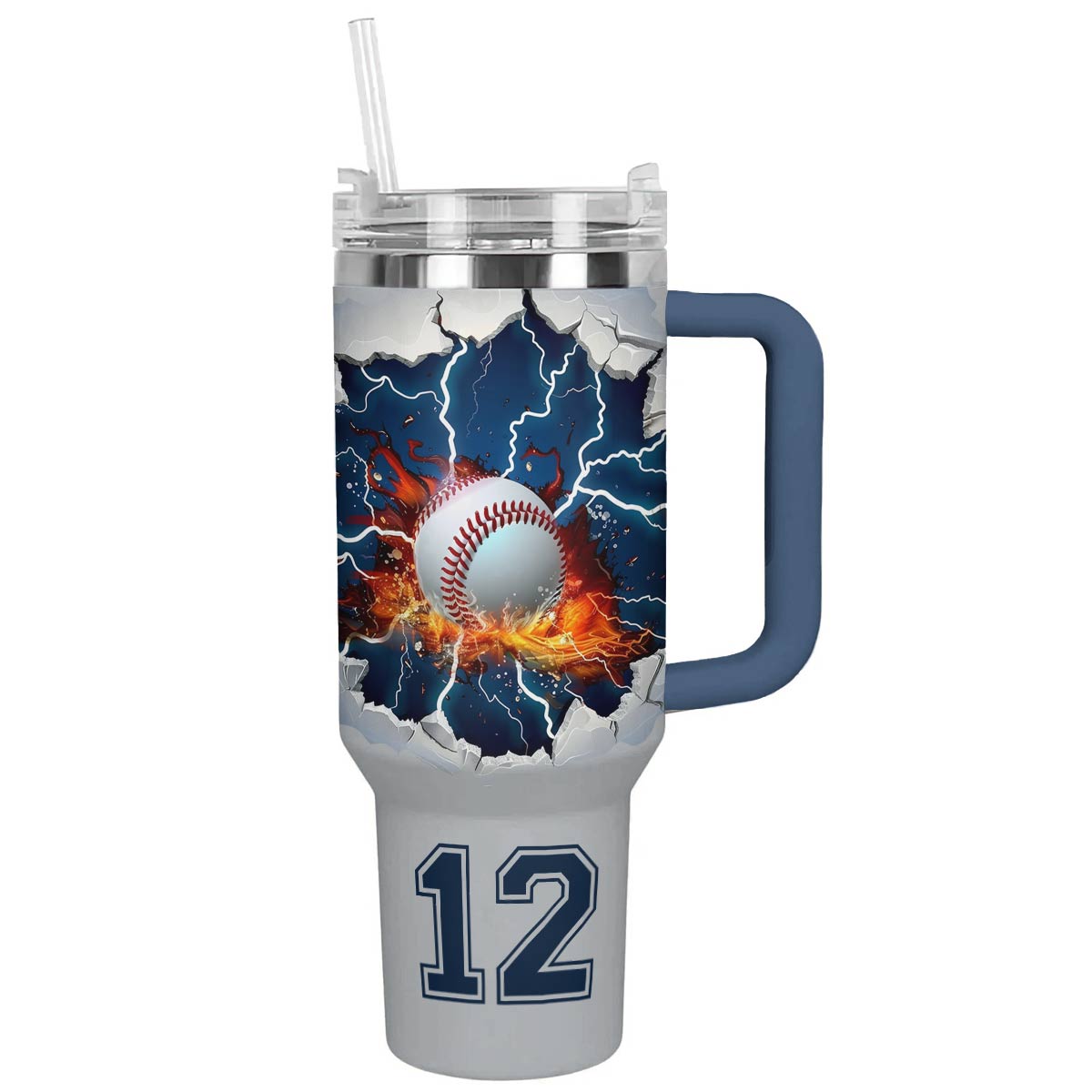 Shineful Personalized Tumbler Broken Baseball