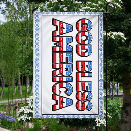 Shineful Gargen Flag 12" x 18" - God Bless America