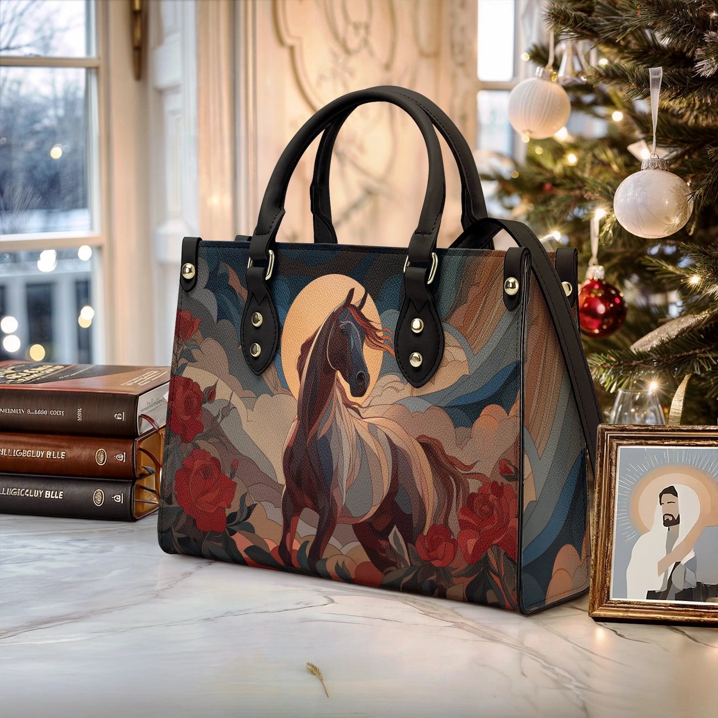 Shineful Leather Bag Night Bloom Stallion