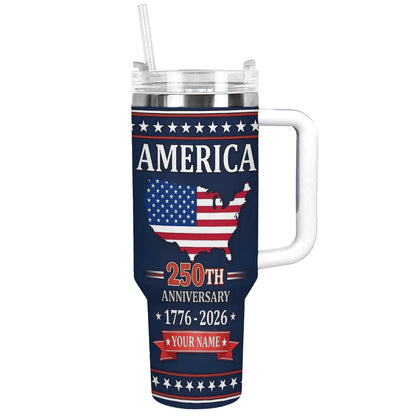 Shineful Tumbler America 1776–2026 Personalized Legacy