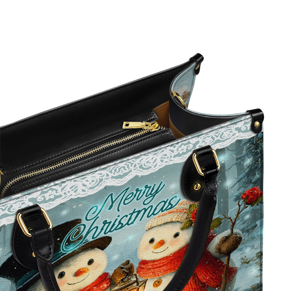 Shineful Leather Bag Snow Couple