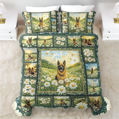 Shineful All Season Quilt 3-Piece Set Shepherd Daisy Dream